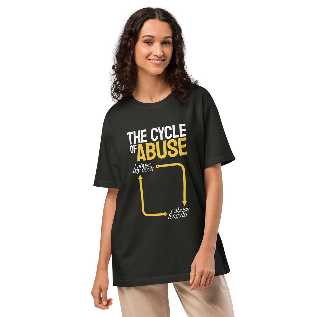 Cycle of Abuse Tee, Yellow (Oversized)