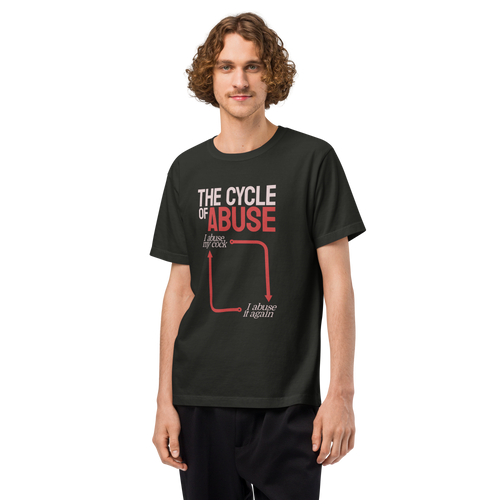 Cycle of Abuse Tee, Red (Oversized)
